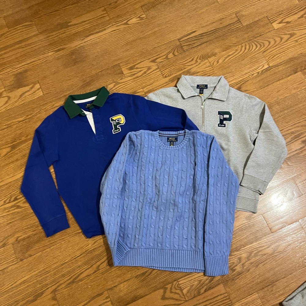 Polo Ralph Lauren lot of 3 boys tops size XL 14/16
Msg to purchase individual